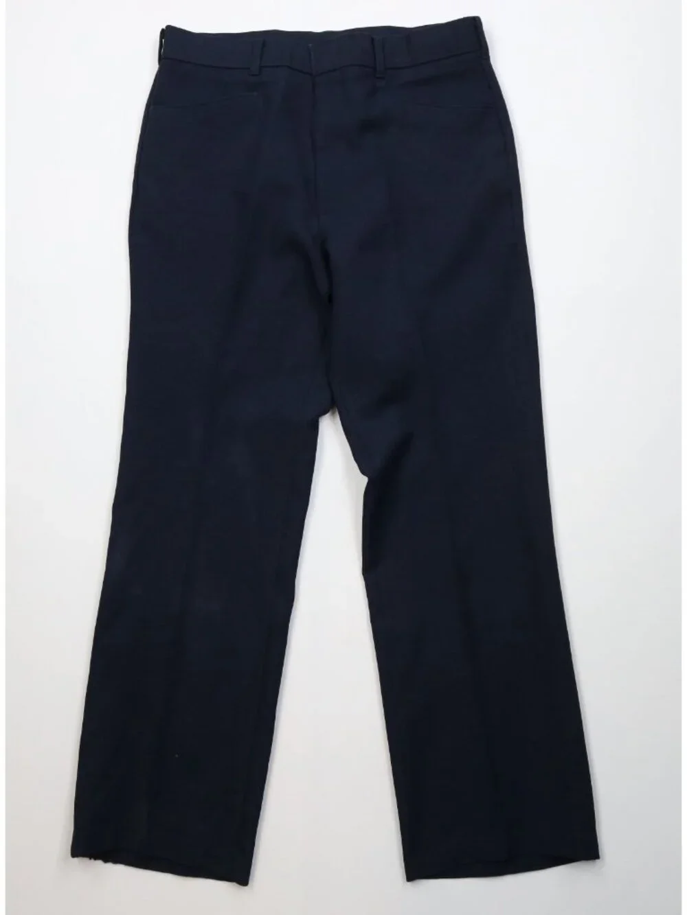 Vtg 70s Levis Mens 42R 2 Piece Knit Suit Wedding Navy Blue Wide Leg 32x30 USA